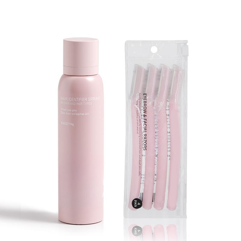 Hair Identifier Spray and Dermaplaner Skincare Set