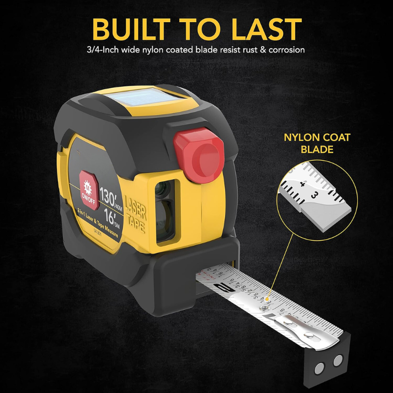2 in 1 Digital Laser 5m Tape Measure