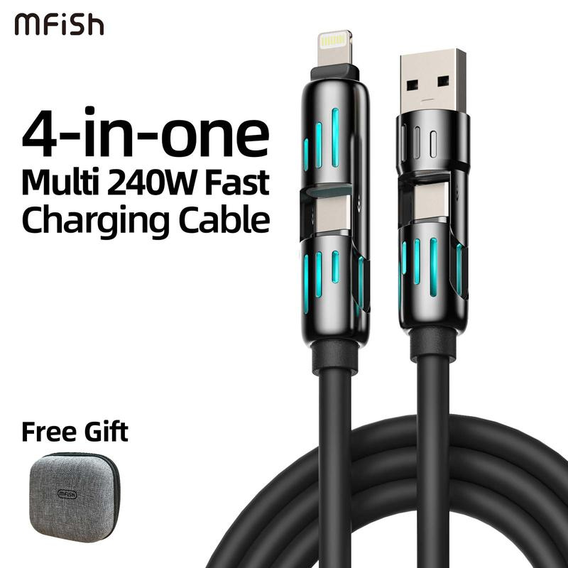 Lightning-Fast 4-in-1 Charging Cable - 3ft