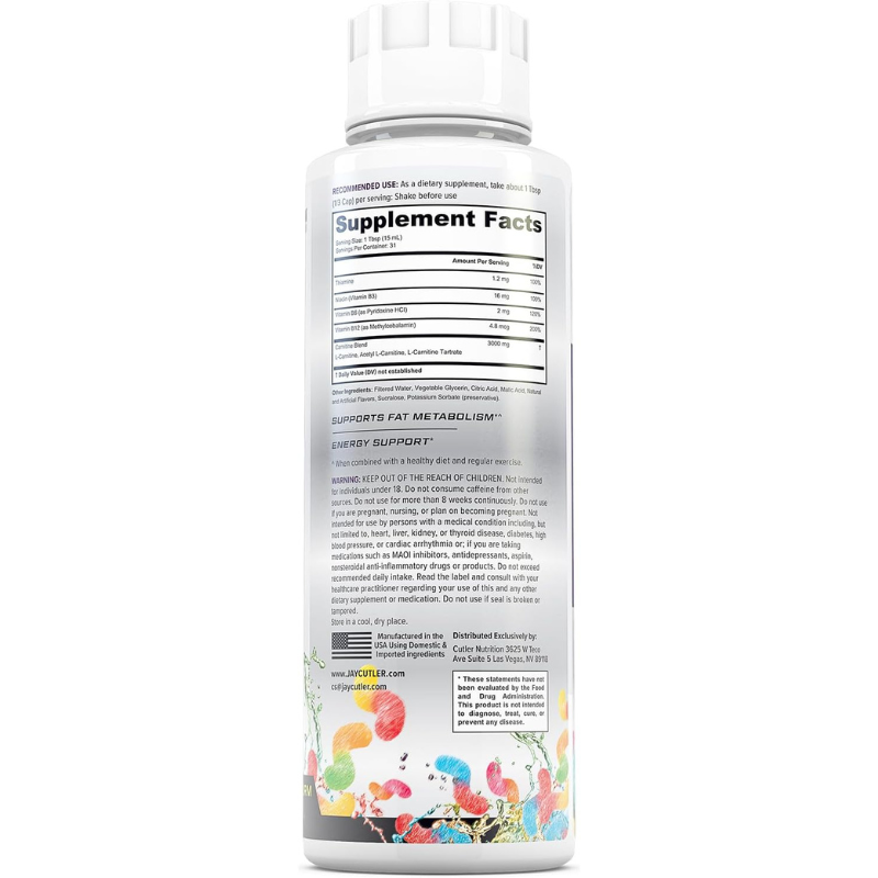 Liquid Carnitine 3000 for Energy and Recovery Support