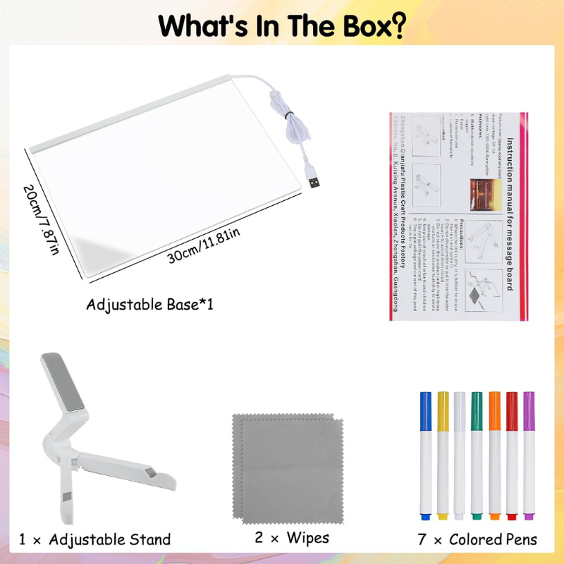 Rewritable Acrylic Message Board
