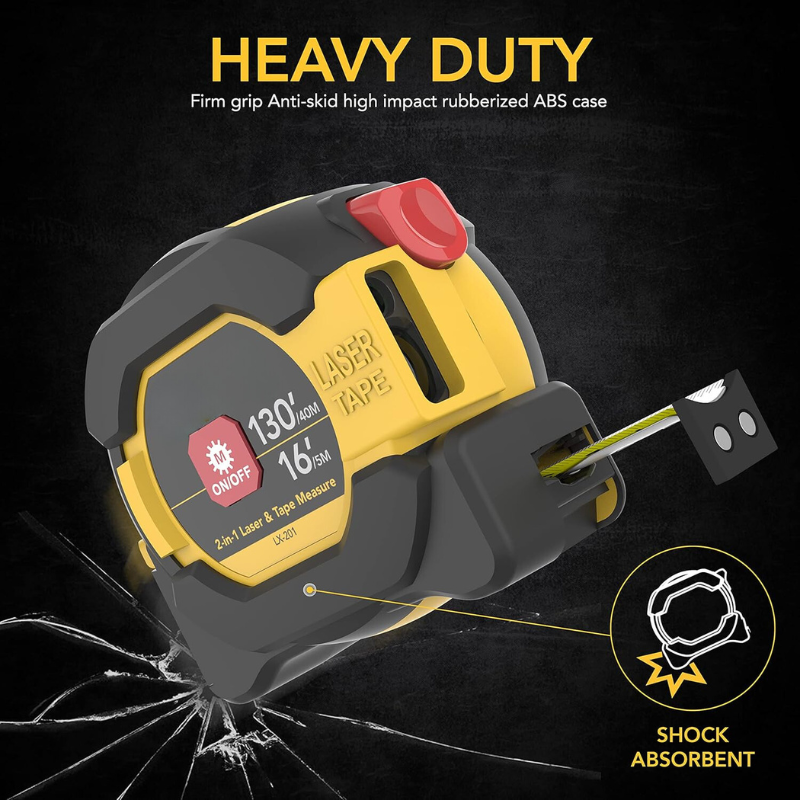 2 in 1 Digital Laser 5m Tape Measure