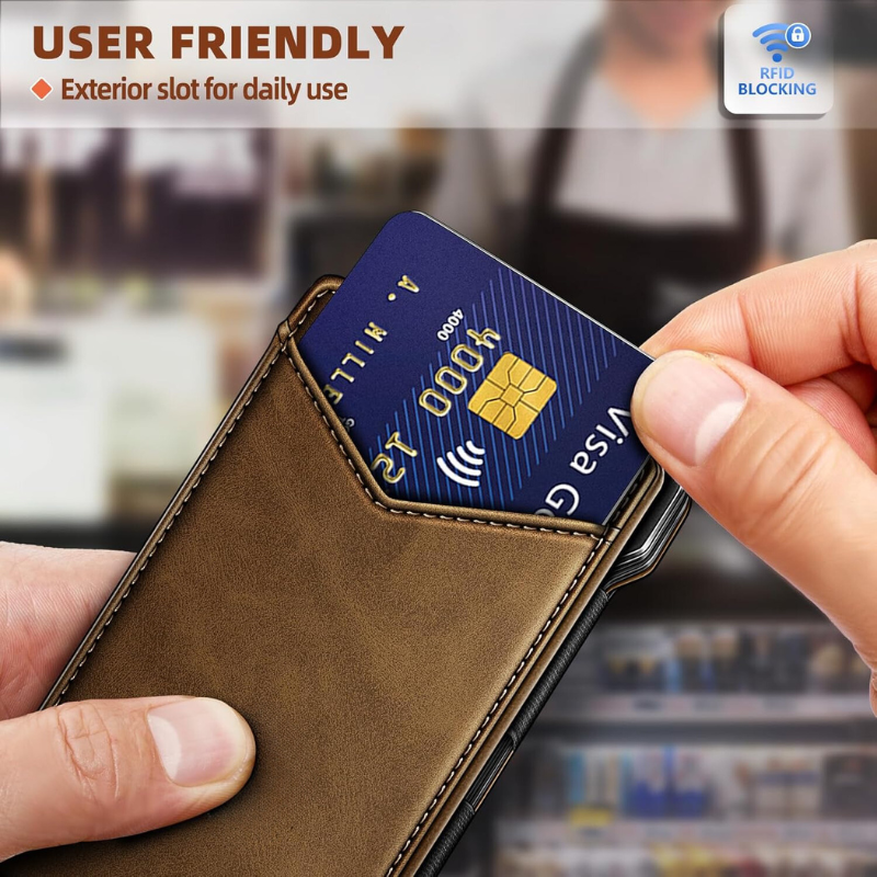 Men's Business Style Pu Leather Wallet