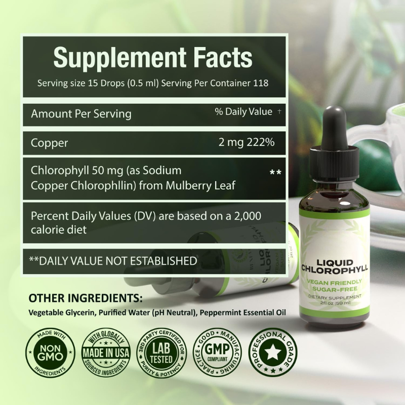 Liquid Chlorophyll Drops