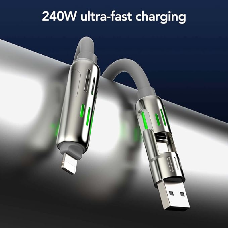 Lightning-Fast 4-in-1 Charging Cable - 3ft