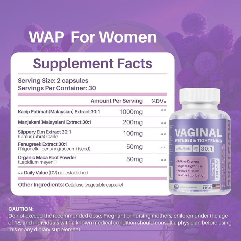 Kacip Fatimah with manjakan & Slippery Elm & Fenugreek