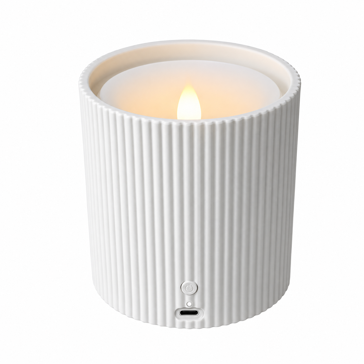 GlowMist flameless candle diffuser in white