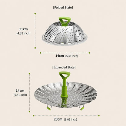 Expandable Stainless Steel Steamer Basket