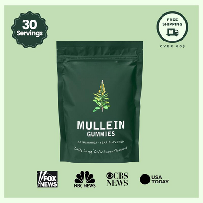 Mullein Gummies for Lung Health and Mucus Detox