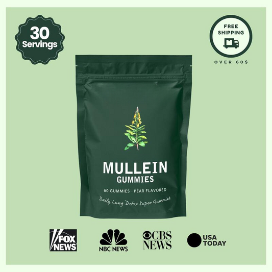 Mullein Gummies for Lung Health and Mucus Detox