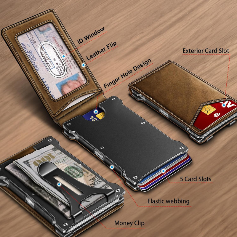 Men's Business Style Pu Leather Wallet