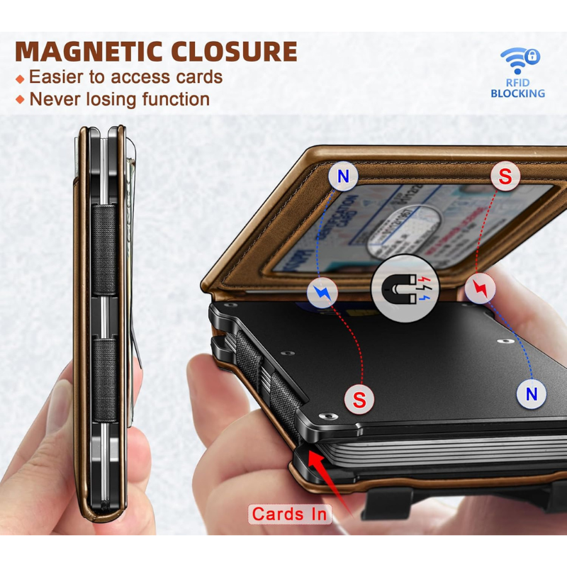 Men's Business Style Pu Leather Wallet