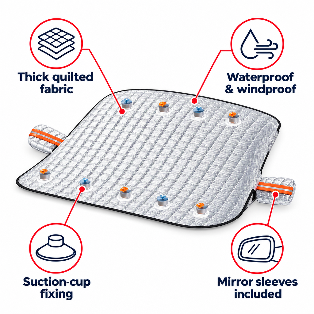 FrostGuard Windshield Snow Cover Pro