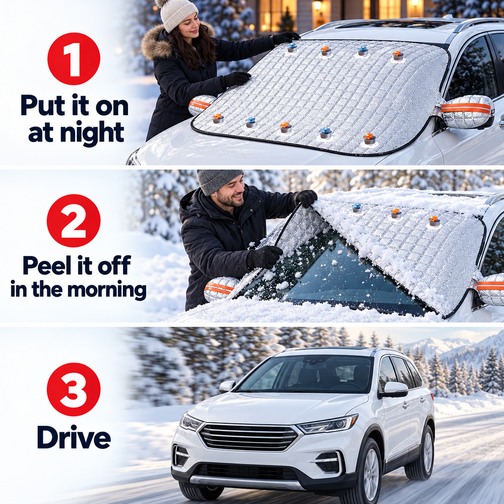 FrostGuard Windshield Snow Cover Pro
