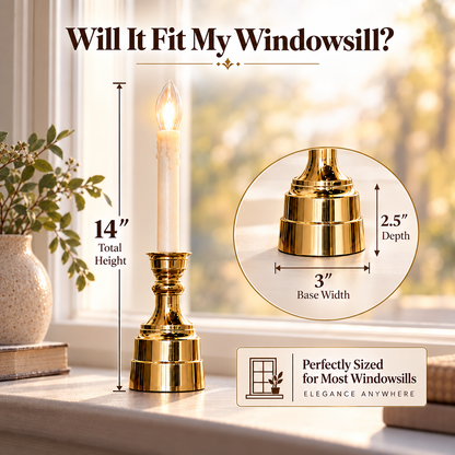 Premium Bethlehem Lights Cordless Window Candles – Set of 6