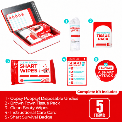 Five items included in the kit