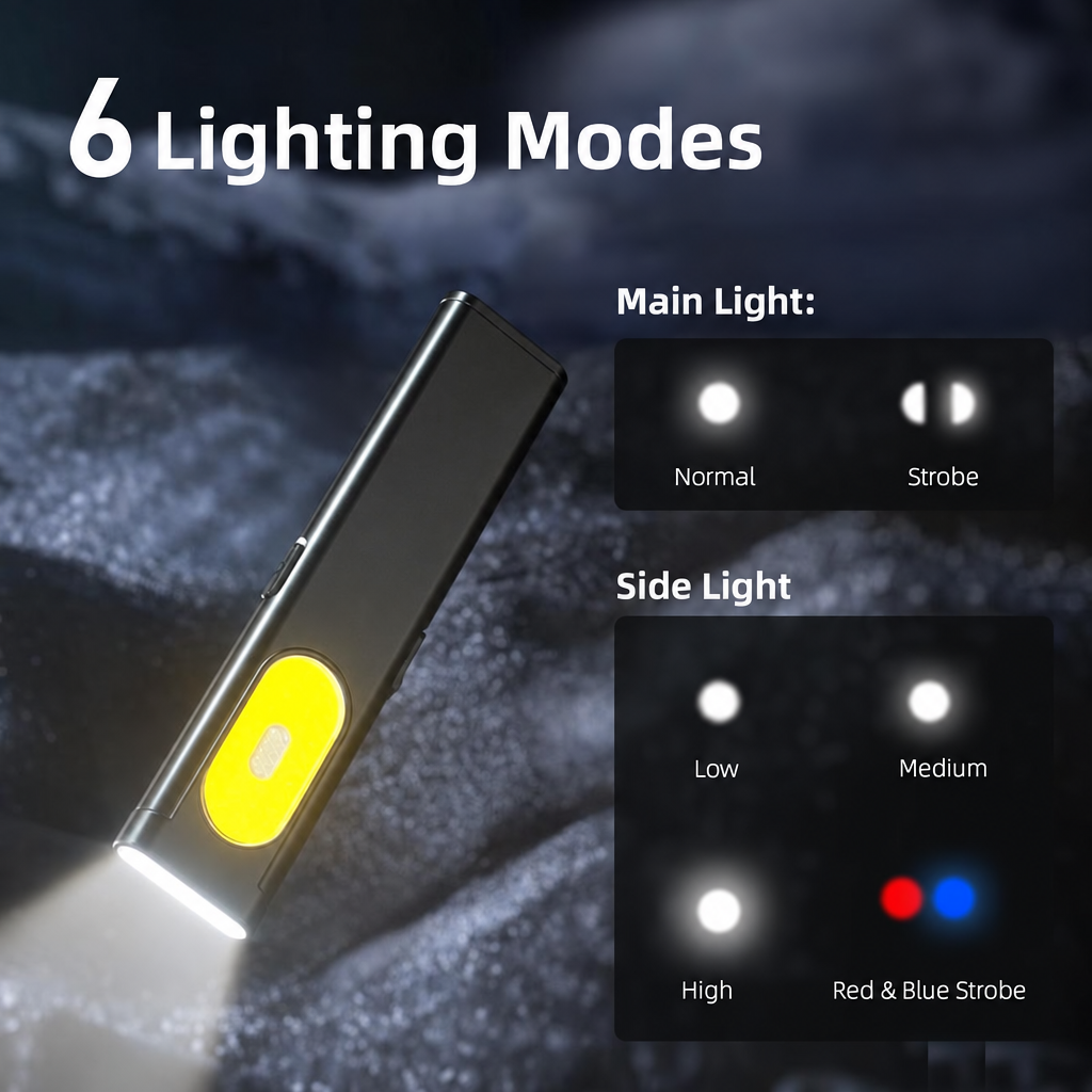 WARSUN T7 Slim EDC Flashlight