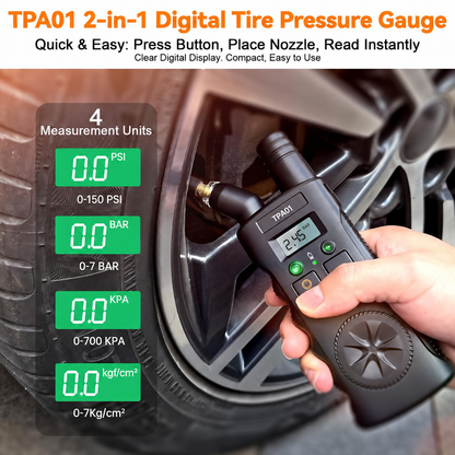 VXDAS TPA01 TPMS Relearn Tool & Tire Gauge