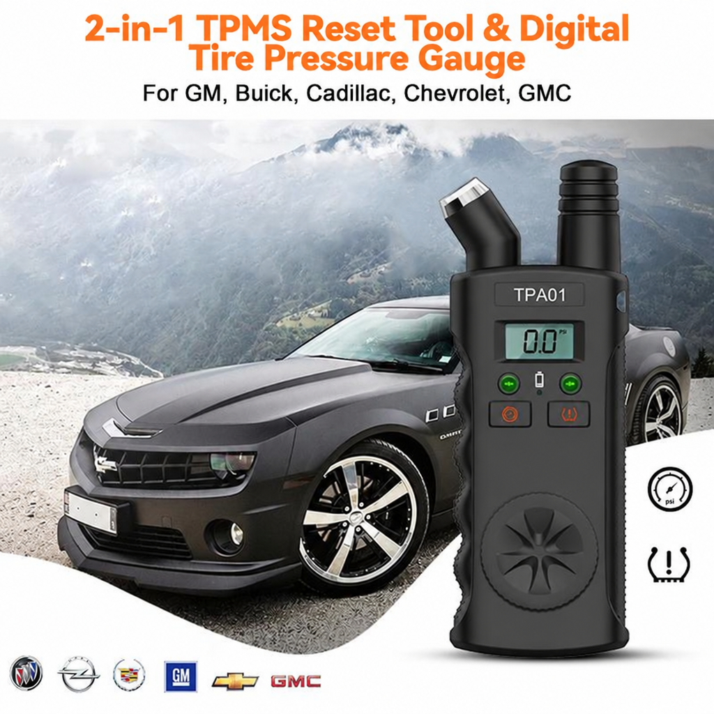 VXDAS TPA01 TPMS Relearn Tool & Tire Gauge