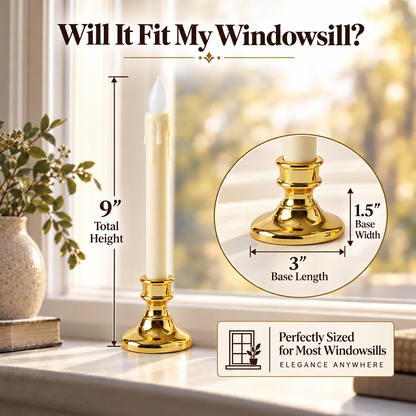 Premium Bethlehem Lights Cordless Window Candles | Slim Edition