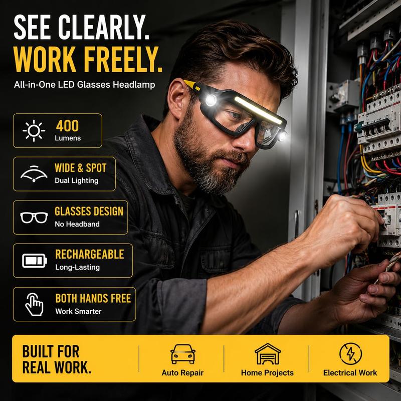 BrightView LED Work Glasses