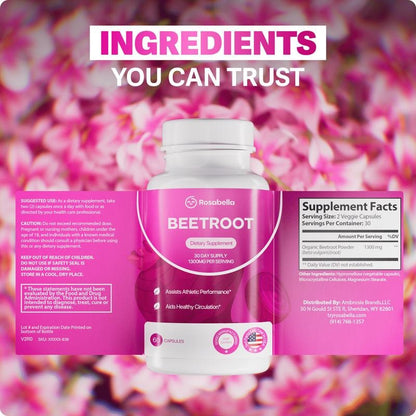 Rosabella Organic Beetroot Capsules