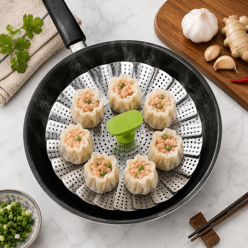 Expandable Stainless Steel Steamer Basket