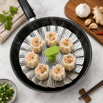 Expandable Stainless Steel Steamer Basket