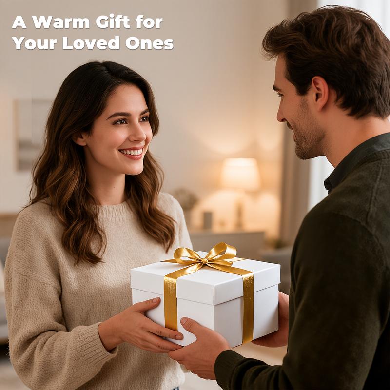 Wearable Heated Blanket with Foot Pockets